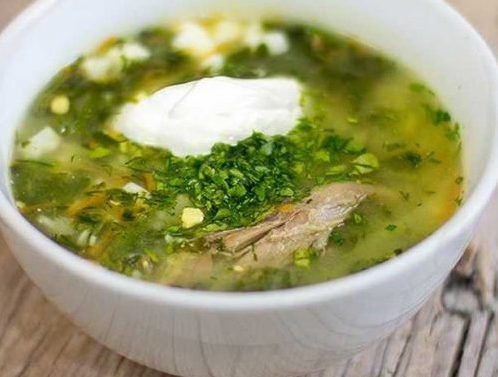 Зеленый борщ